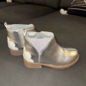 Carters Silver Toddler Ankle Boots